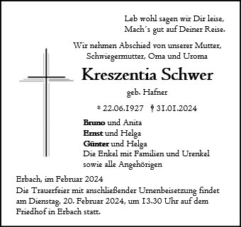 Kreszentia Schwer