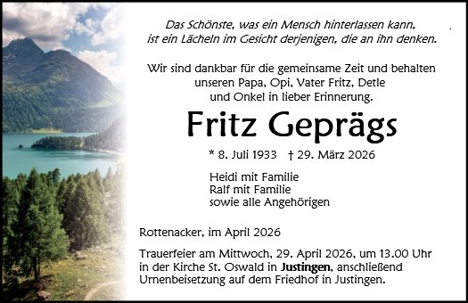 Fritz Geprägs
