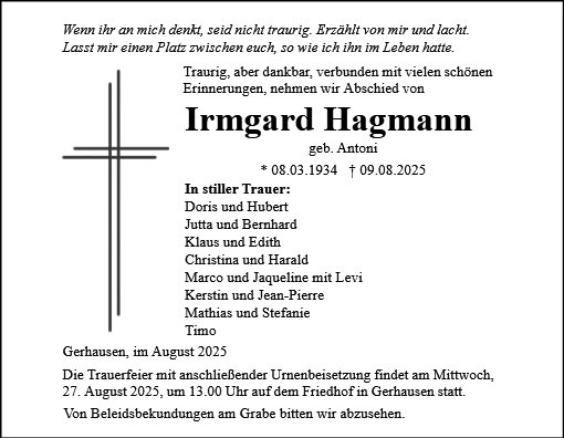 Irmgard Hagmann