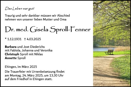 Gisela Sproll-Fenner