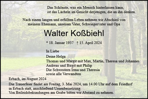 Walter Koßbiehl