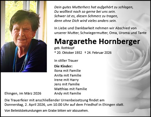 Margarethe Hornberger