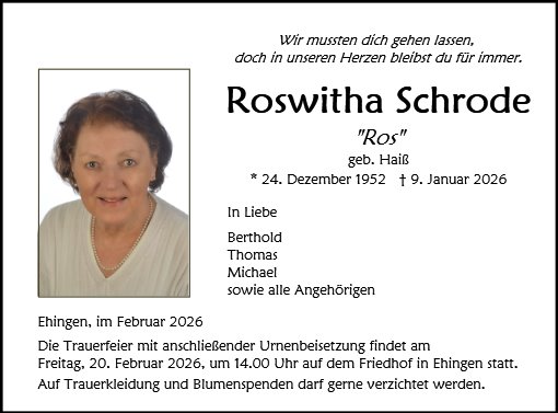 Roswitha Schrode