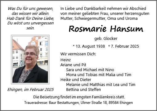 Rosmarie Hansum