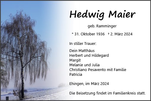 Hedwig Maier