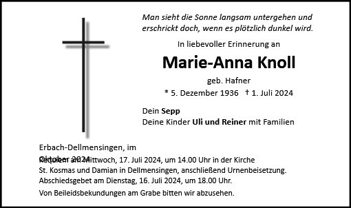 Marie Anna Knoll