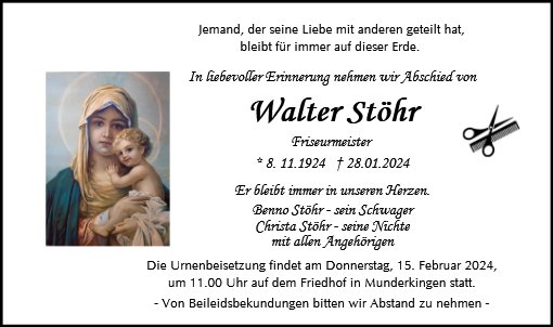 Walter Stöhr