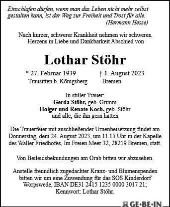 Lothar Stöhr