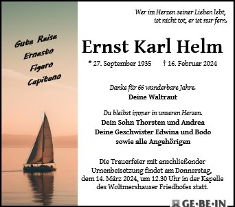 Ernst Karl Helm