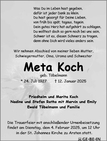 Meta Koch