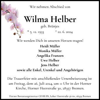 Wilma Helber