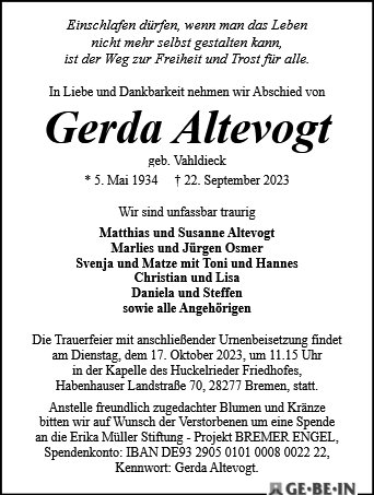 Gerda Altevogt