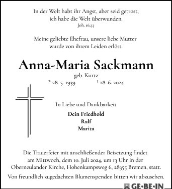 Anna-Maria Sackmann