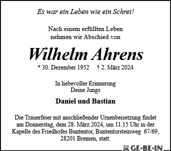 Wilhelm Ahrens