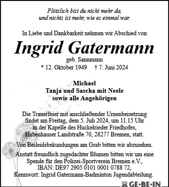 Ingrid Gatermann