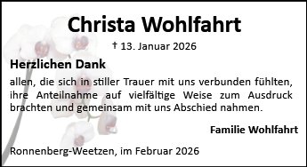 Christa Wohlfahrt