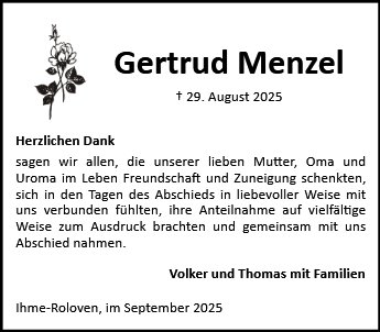 Gertrud Menzel