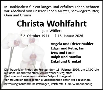 Christa Wohlfahrt