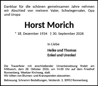 Horst Morich