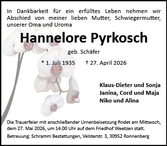 Hannelore Pyrkosch