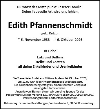 Edith Pfannenschmidt