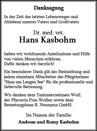 Hans Kasbohm