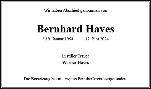 Bernhard Haves