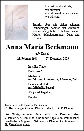 Anna Maria Beckmann