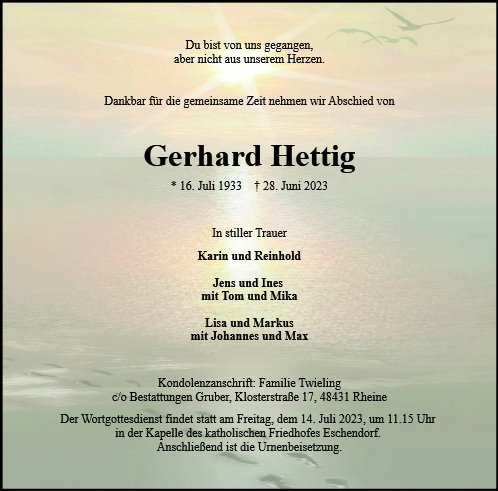 Gerhard Hettig