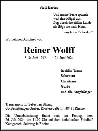 Reiner Wolff