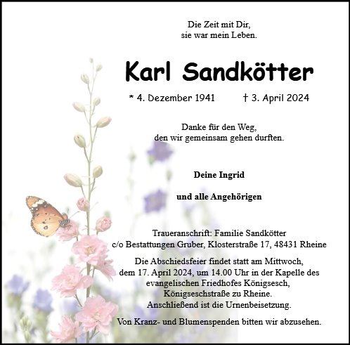 Karl Sandkötter