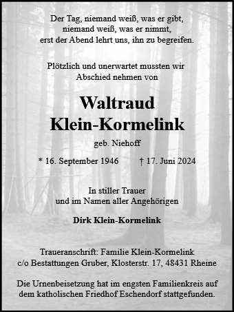 Waltraud Klein-Kormelink