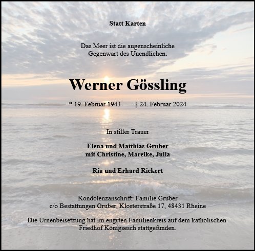 Werner Gössling