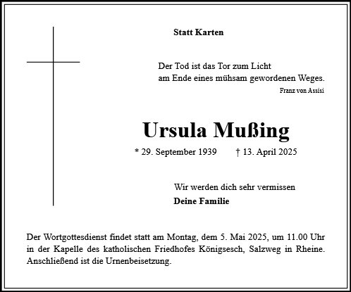Ursula Mußing
