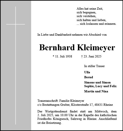 Bernhard Kleimeyer