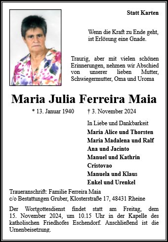 Maria Julia Ferreira Maia