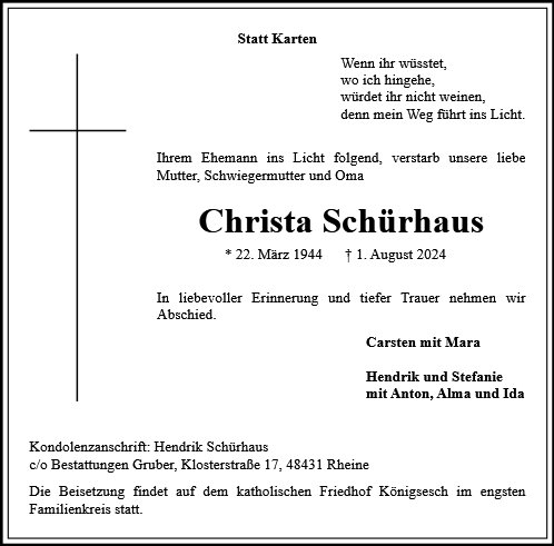 Christa Schürhaus