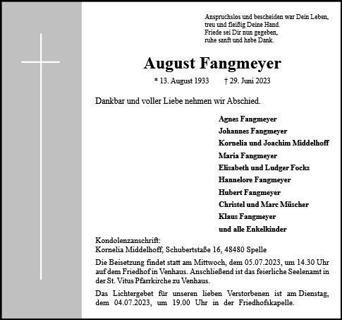 August Fangmeyer