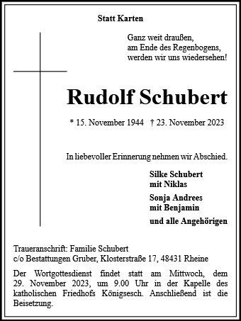 Rudolf Schubert