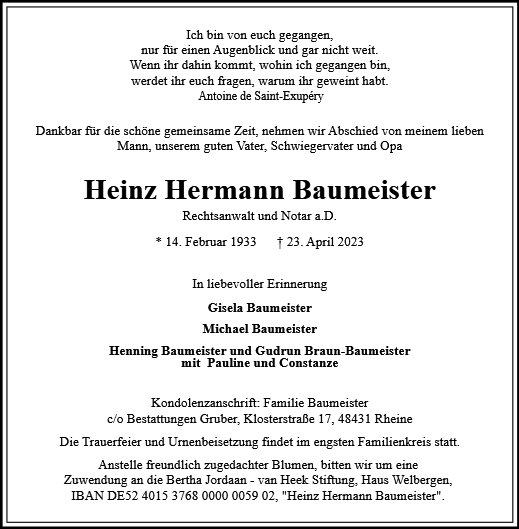 Heinz Hermann Baumeister