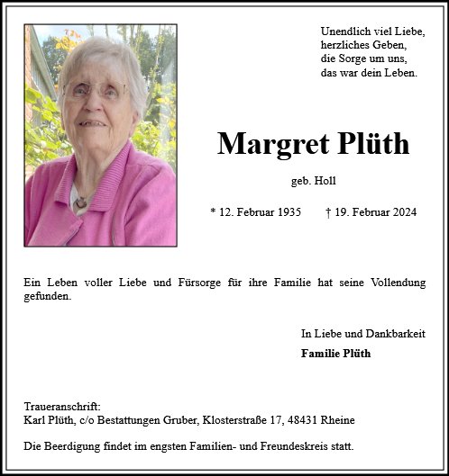 Margret Plüth