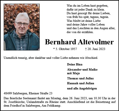 Bernhard Altevolmer