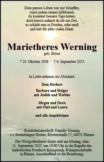 Maria Theresia Werning