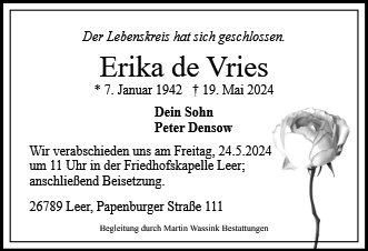 Erika de Vries