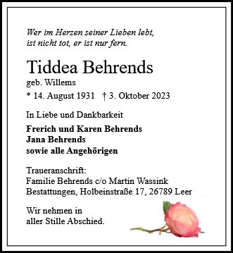 Tiddea Behrends