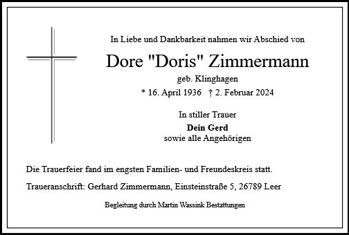 Dore Zimmermann