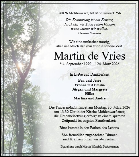 Martin de Vries