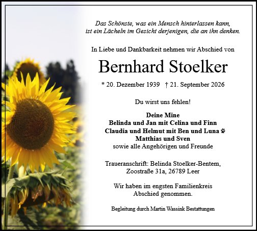 Bernhard Stoelker