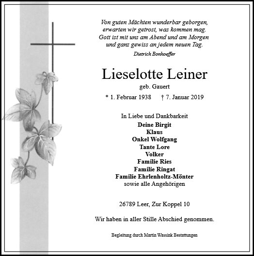 Lieselotte Leiner