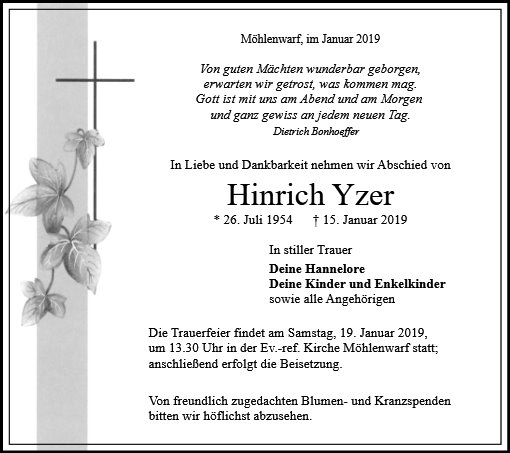 Hinrich Yzer